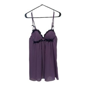 Late Y2K Era Ambrielle Lavender Lace Fairy Style Babydoll Top Size Medium